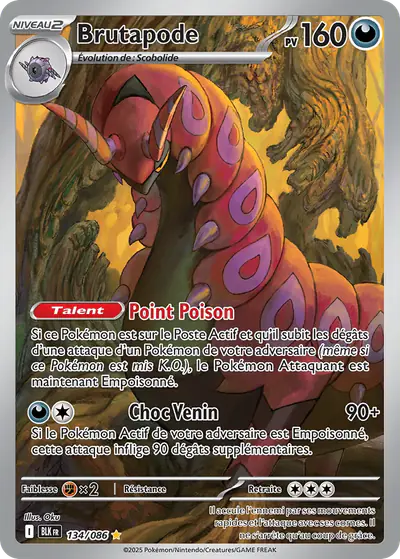 Image de la carte Pokemon Brutapode 134/86