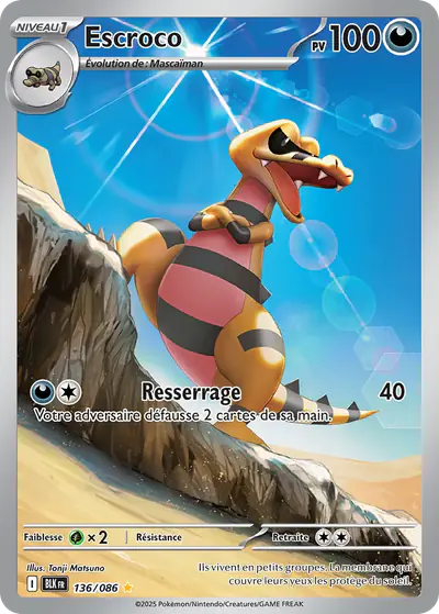 Image de la carte Pokemon Escroco 136/86