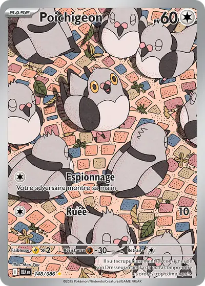 Image de la carte Pokemon Poichigeon 148/86