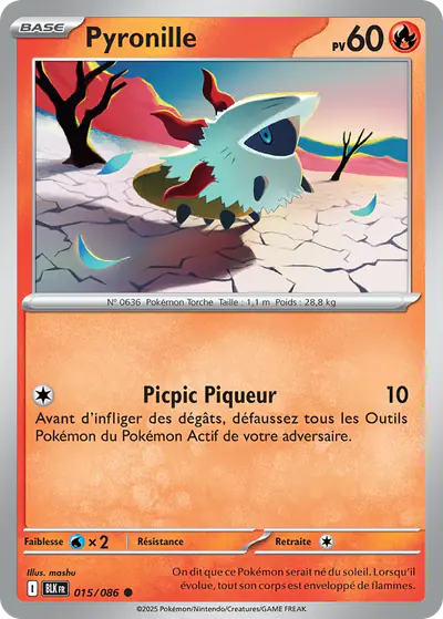Image de la carte Pokemon Pyronille 015/86
