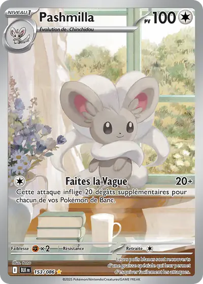Image de la carte Pokemon Pashmilla 153/86