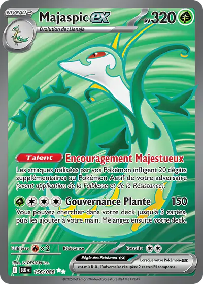Image de la carte Pokemon Majaspic ex 156/86