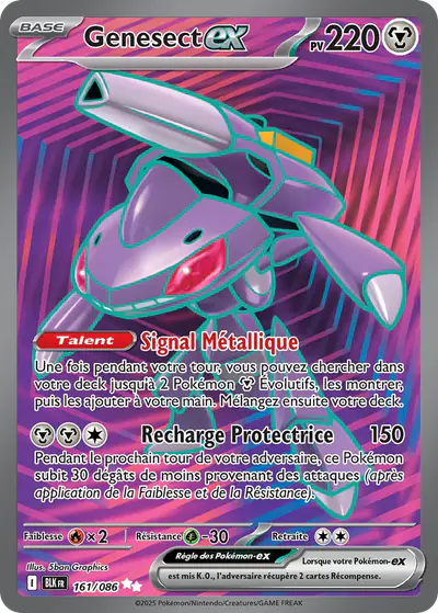 Image de la carte Pokemon Genesect ex 161/86