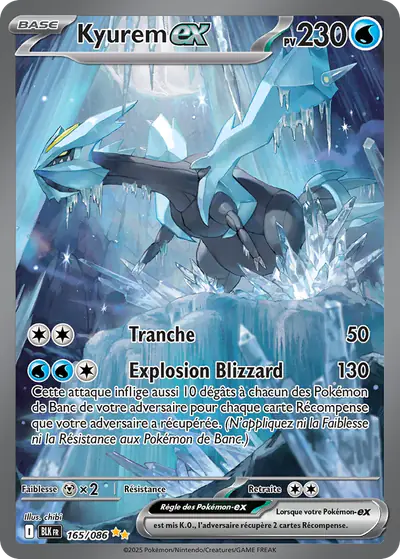 Image de la carte Pokemon Kyurem ex 165/86