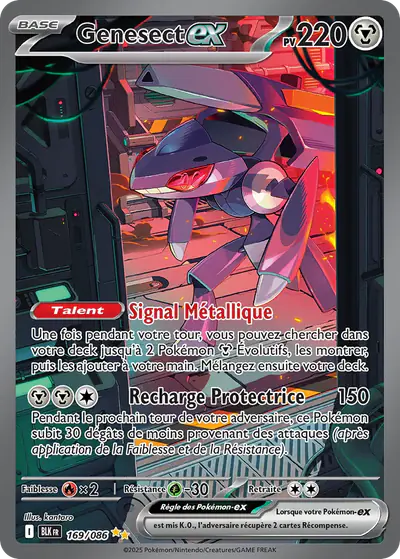 Image de la carte Pokemon Genesect ex 169/86