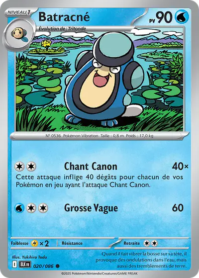 Image de la carte Pokemon Batracné 020/86