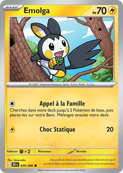 Image de la carte Pokemon Emolga 029/86