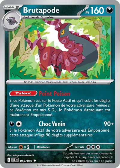 Image de la carte Pokemon Brutapode 056/86