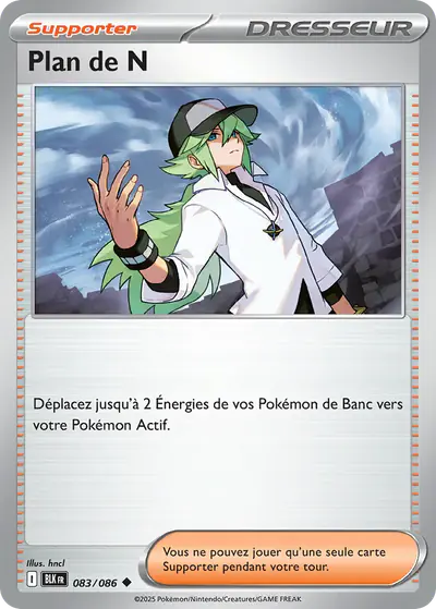 Image de la carte Pokemon Plan de N 083/86