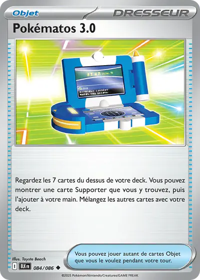Image de la carte Pokemon Pokématos 3.0 084/86