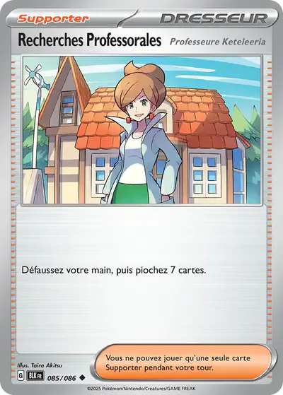 Image de la carte Pokemon Recherches Professorales 085/86