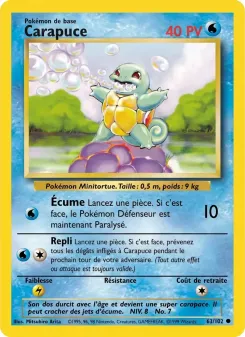 Carapuce 63/102