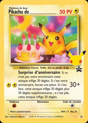 Pikachu de _______ 24/50