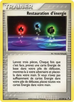 Restauration d'&eacute;nergie 81/109