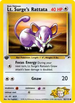 Lt. Surge's Rattata 82/132