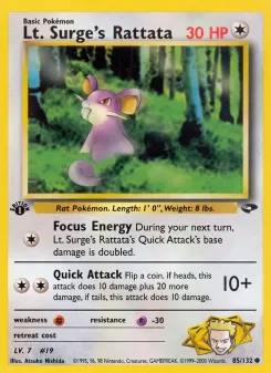 Lt. Surge's Rattata 85/132