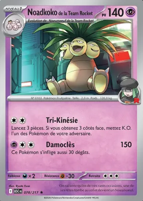 Noadkoko de la Team Rocket 078/217