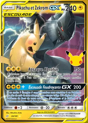 Pikachu et Zekrom GX 33/181