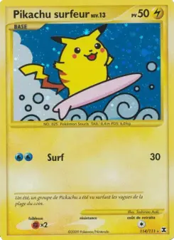 Pikachu surfeur Niv. 13 114/111