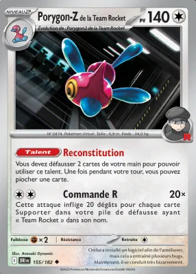Porygon-Z de la Team Rocket 155/182