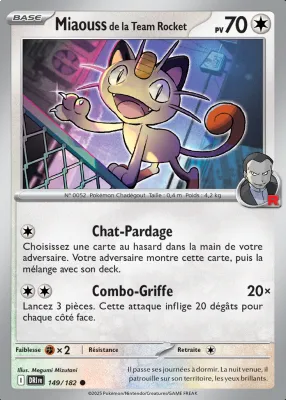 Miaouss de la Team Rocket 149/182