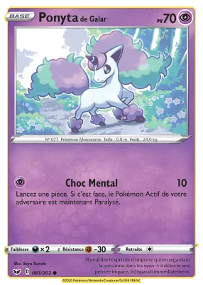 Ponyta de Galar 081/202