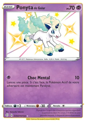 Ponyta de Galar SV047/SV122