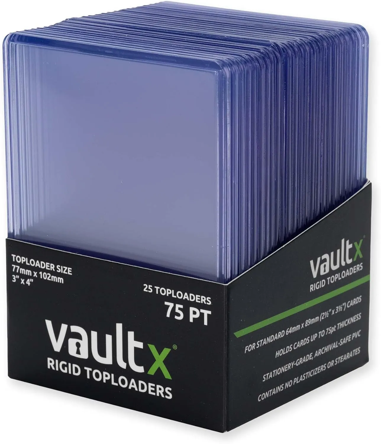 25 Top Loader pour carte Pokémon de marque Vault X
