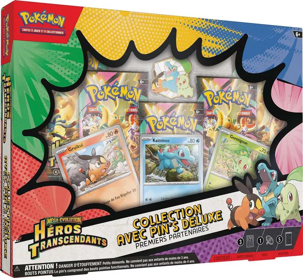 Collection Héros Transcendants avec Pin's
